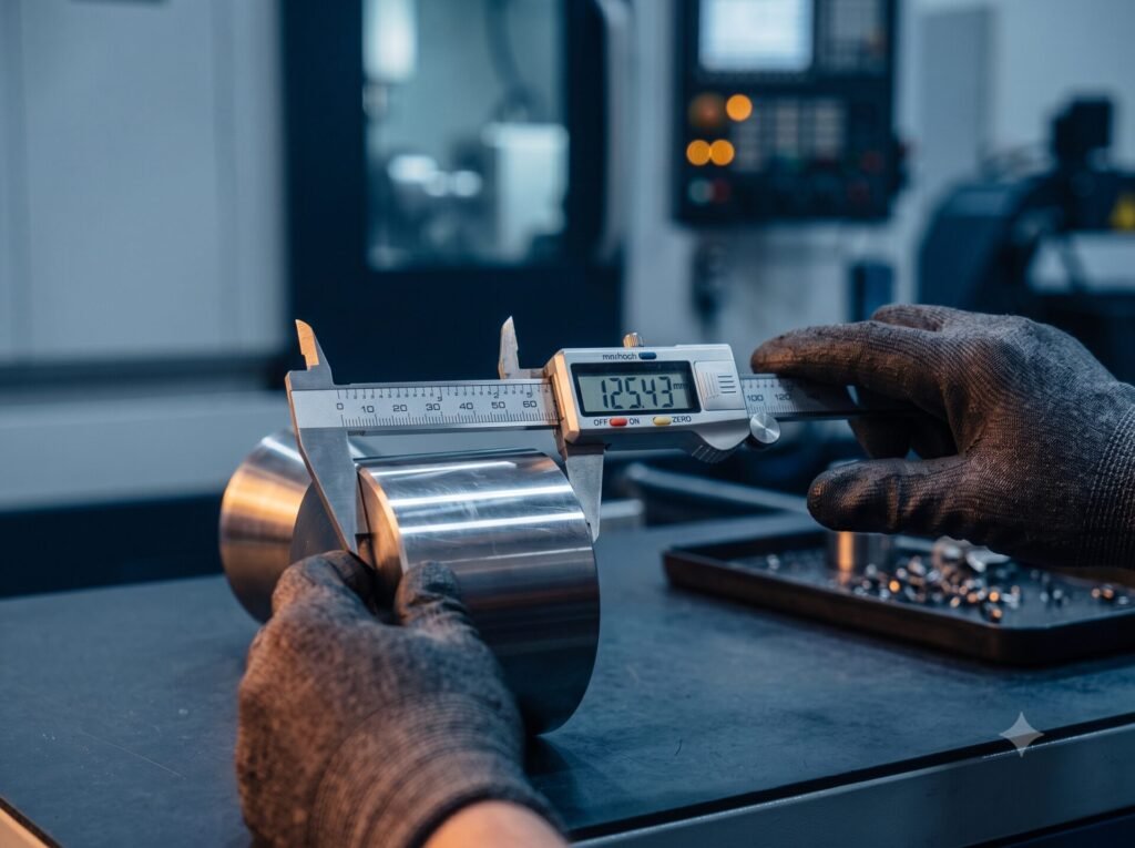 Precision inspection with calipers